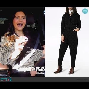 Fendi Karligraphy logo-print stretch-cotton jumpsuit RARE